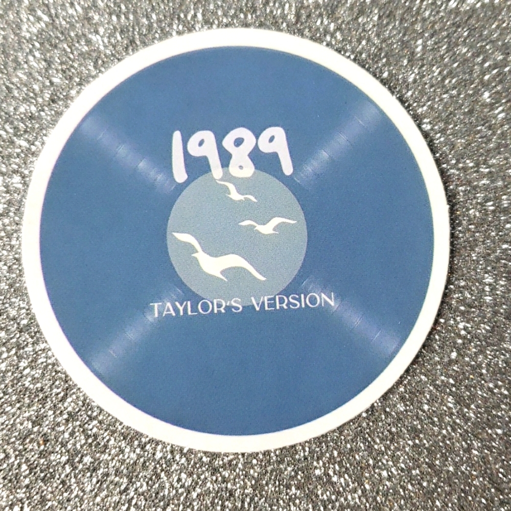 10/$10 Taylor Swift Waterproof Sticker 1989 CD record